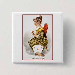 Chapa Cuadrada Reina de los diamantes