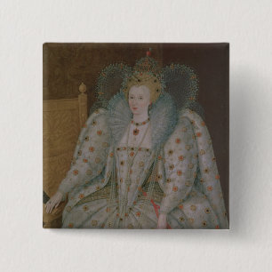 Chapa Cuadrada Reina Elizabeth I de Inglaterra y de Irlanda