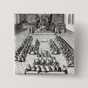 Chapa Cuadrada Reina Elizabeth I en el parlamento