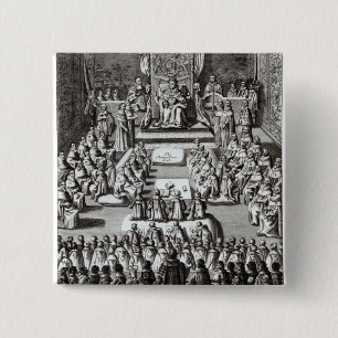 Chapa Cuadrada Reina Elizabeth I y el parlamento