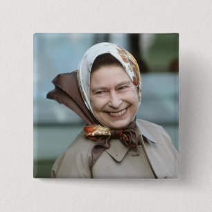 Chapa Cuadrada Reina Isabel II-Windsor de HM 1983