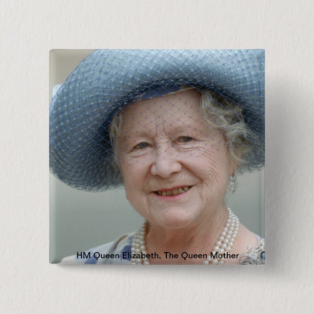 Chapa Cuadrada Reina Isabel, Reina Madre 1988 (Anverso)