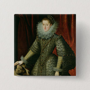 Chapa Cuadrada Reina Margarita de Austria, 1609 (aceite en lona)