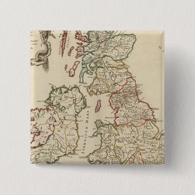 Chapa Cuadrada Reino Unido (Anverso)