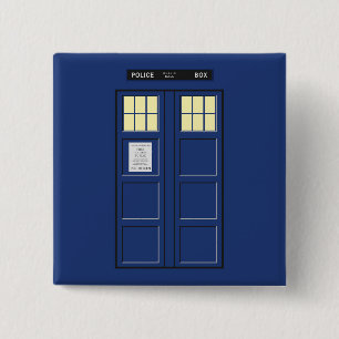 Chapa Cuadrada Reino Unido - Policía Azul - Casilla 1