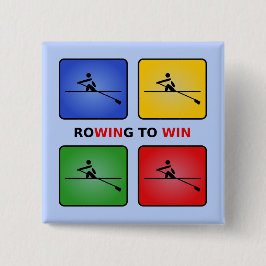 Chapa Cuadrada Remando para ganar cuatro colores