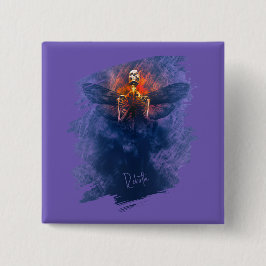 Chapa Cuadrada Renacimiento. Esqueleto con alas levantándose