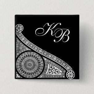 Chapa Cuadrada RENAISSANCE Decoración arquitectónica en blanco ne