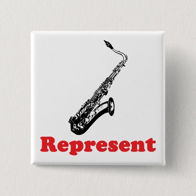 Chapa Cuadrada Representación saxofónica (Anverso)