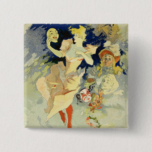 Chapa Cuadrada Reproducción del "La Danse", 1891 (litho)