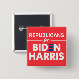 Chapa Cuadrada Republicanos por el Personalizado Biden Harris en 