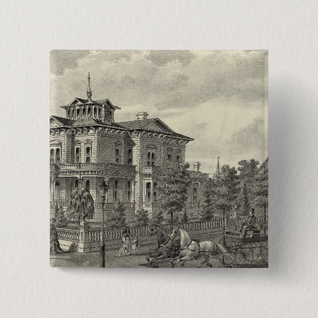 Chapa Cuadrada Residencia Arguello (Anverso)