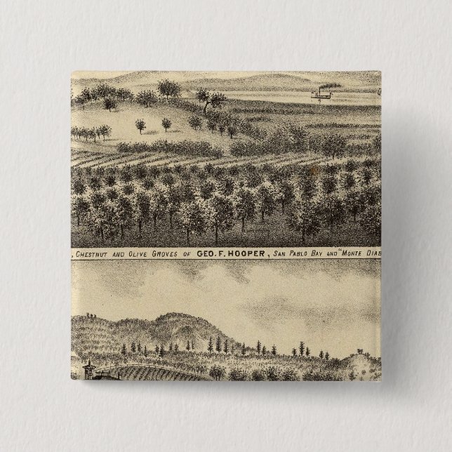 Chapa Cuadrada Residencia de Geo F Hooper (Anverso)