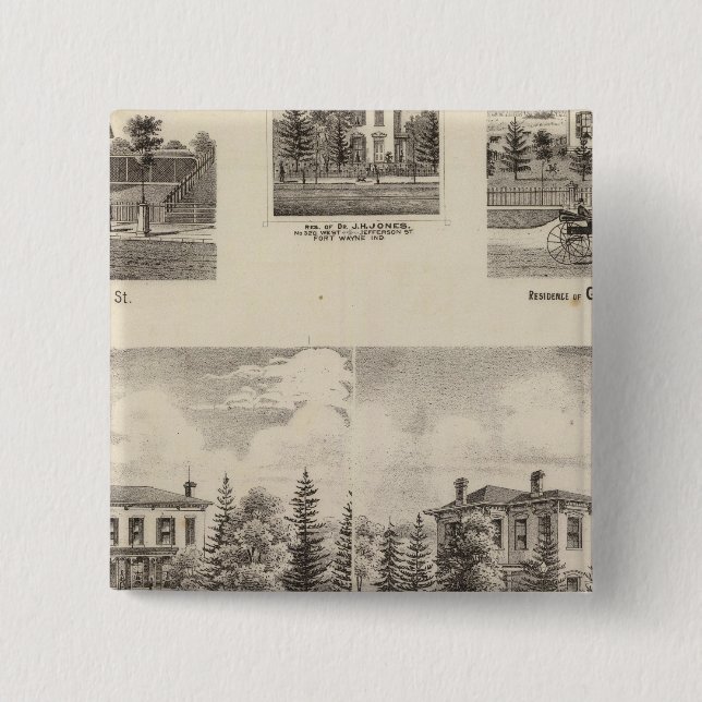 Chapa Cuadrada Residencia de Henry Baker y otros (Anverso)