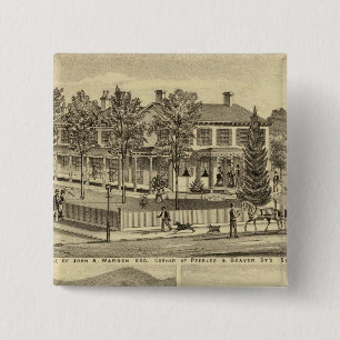 Chapa Cuadrada Residencia de John A Warden Sewickley