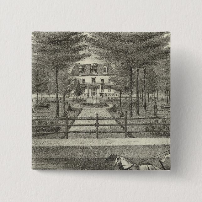 Chapa Cuadrada Residencia de JP Cooper, Rumson New Jersey (Anverso)