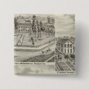 Chapa Cuadrada Residencia de Milton Thornburgh Fayette Co