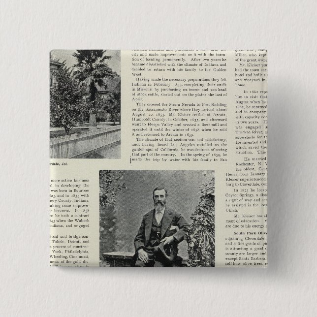 Chapa Cuadrada Residencia y Orchard en California (Anverso)