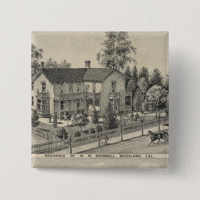 Chapa Cuadrada Residencias de Woodland (Anverso)