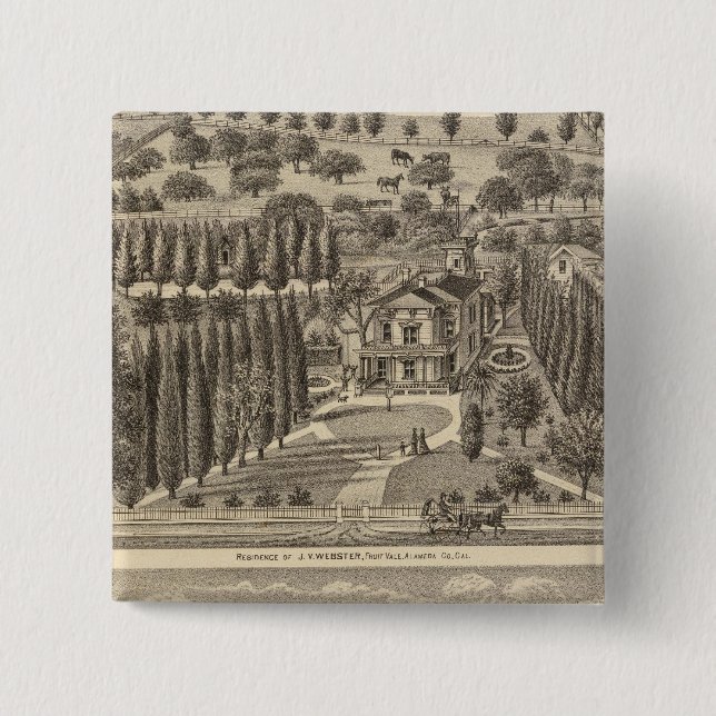 Chapa Cuadrada Residencias Webster y Badger (Anverso)