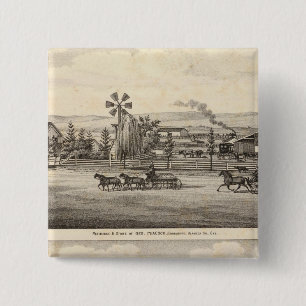 Chapa Cuadrada Respiración pavo real, glen salvaje