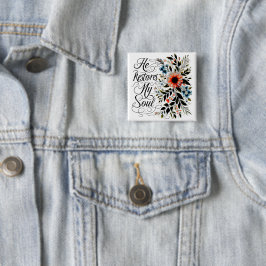 Chapa Cuadrada Restaura mi debería floral