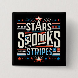 Chapa Cuadrada Resumen de la Americana: Estrellas, Libros y Rayas