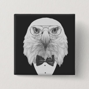 Chapa Cuadrada Retrato con clase de Eagle