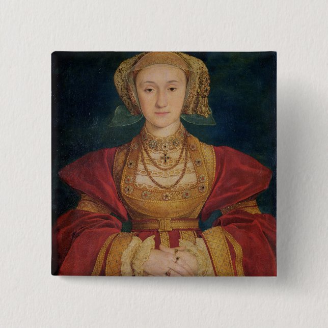 Chapa Cuadrada Retrato de Anne de Cleves 1539 (Anverso)