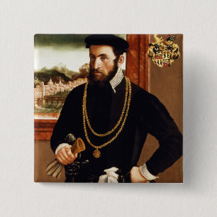 Chapa Cuadrada Retrato de Antón Rummel von Liechtenan