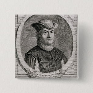 Chapa Cuadrada Retrato de Baruch o de Benedicto Spinoza