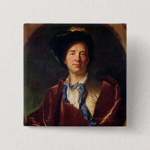 Chapa Cuadrada Retrato de Bernard le Bovier de Fontenelle