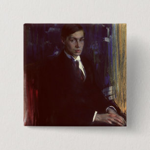 Chapa Cuadrada Retrato de Boris Pasternak