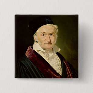 Chapa Cuadrada Retrato de Carl Friedrich Gauss, 1840