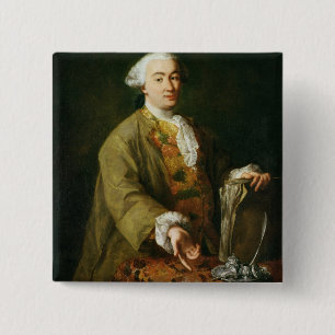 Chapa Cuadrada Retrato de Carlo Goldoni