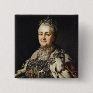 Chapa Cuadrada Retrato de Catherine II de Rusia 2