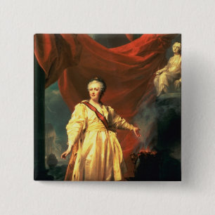 Chapa Cuadrada Retrato de Catherine The Great como legislador