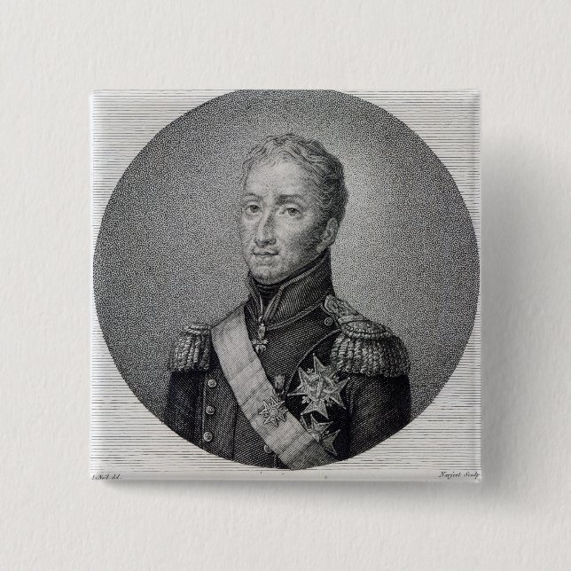 Chapa Cuadrada Retrato de Charles de Francia (Anverso)