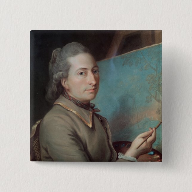 Chapa Cuadrada Retrato de Claude Dupin (Anverso)