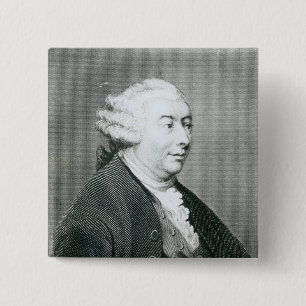 Chapa Cuadrada Retrato de David Hume