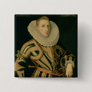 Chapa Cuadrada Retrato de Diego de Villamayor, 1609