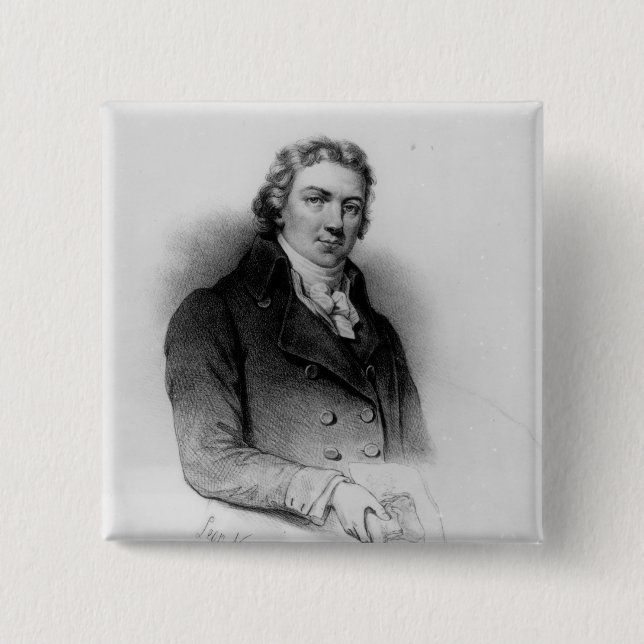 Chapa Cuadrada Retrato de Edward Jenner (Anverso)