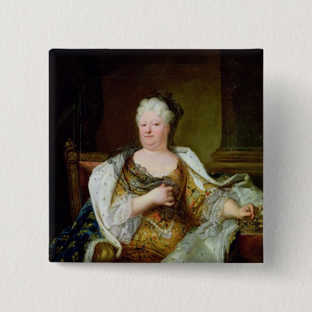 Chapa Cuadrada Retrato de Elizabeth Charlotte de Baviera (Anverso)