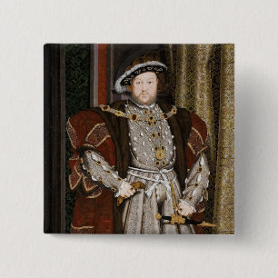 Chapa Cuadrada Retrato de Enrique VIII (Hans Holbein el Joven)