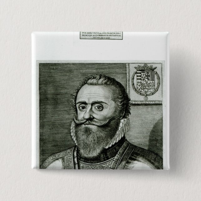 Chapa Cuadrada Retrato de Felipe-Manuel de Lorena (Anverso)