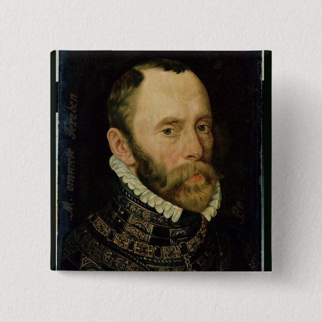 Chapa Cuadrada Retrato de Felipe van Montmorency (Anverso)