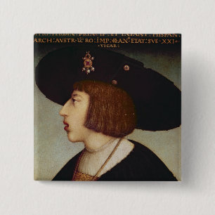 Chapa Cuadrada Retrato de Fernando I, emperador romano santo