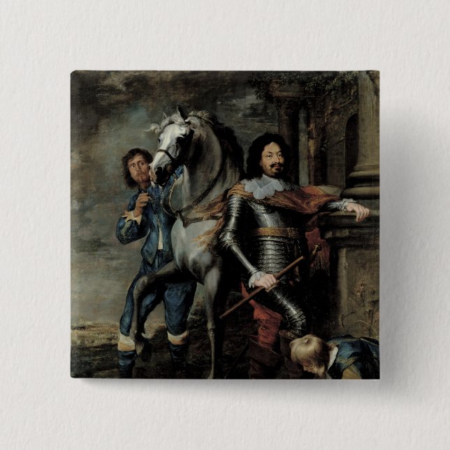 Chapa Cuadrada Retrato de general Ottavio Piccolomini (Anverso)