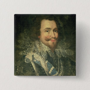 Chapa Cuadrada Retrato de George Villiers, 1r duque de Buckingha