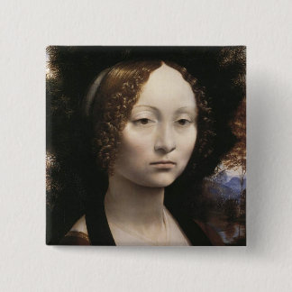 Chapa Cuadrada Retrato de Ginevra de Benci
